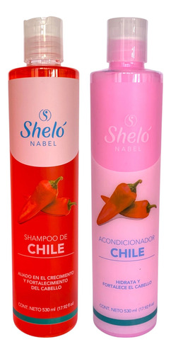 Kit Chile Shampoo + Acondicionador Shelo Nabel® 530ml.