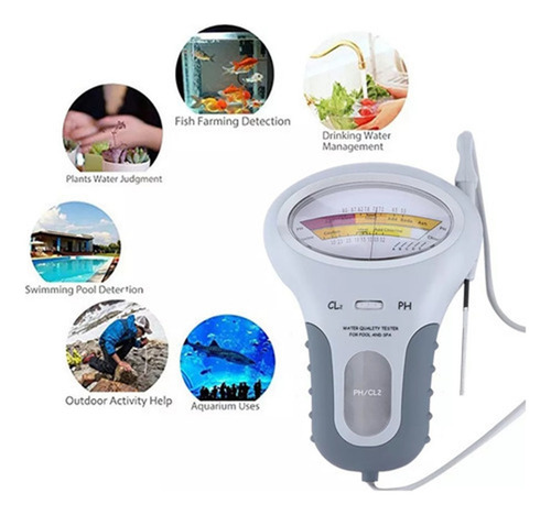Medidor Portátil 2 En 1 De Cloro Residual Del Agua