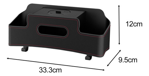 Organizador Del Respaldo Del Asiento, Porta Pañuelos Negro