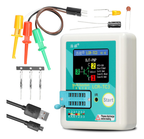 Probador De Transistores Tester Zener Diodo Bipolar Desactiv