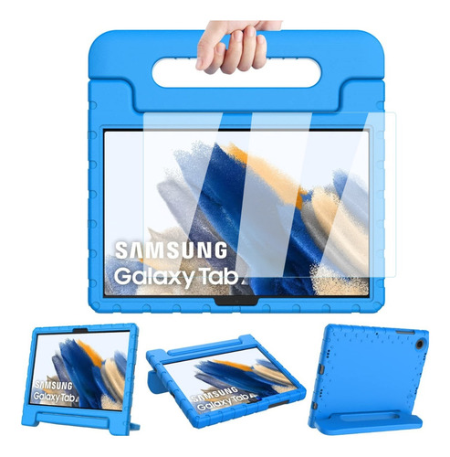 Mica + Funda Para Galaxy Tab A9 Plus 2023 Sm-x210 Agarradera