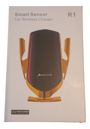 Cargador Inalámbrico R1 De Carga Rápida Para Coche Dorado Oscuro