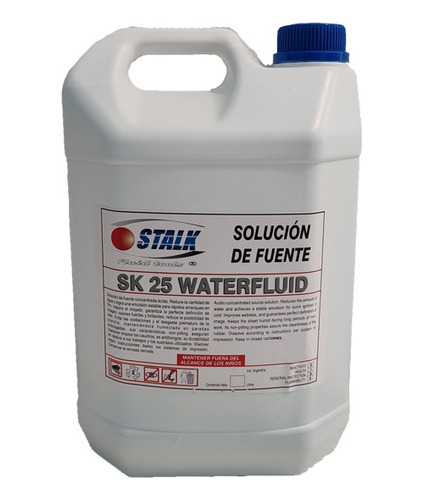 Agua Humectacion Solucion Fuente Sk25 Waterfluid Offset 5l