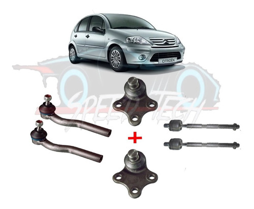 Pivô Ponteira Terminal Axial Articulador Direção Citroen C3