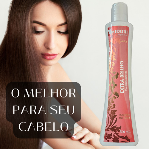 Condicionador Extra Brilho Midori 500ml 2 Unidades