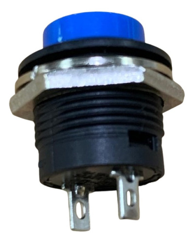 5x Chave Push Button Tipo Start-bujão R13-507 Azul