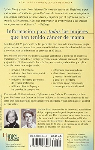 Linfedema (lymphedema) Una Guia De Prevencion Y..., de Burt, Jeannie. Editorial Hunter House en español