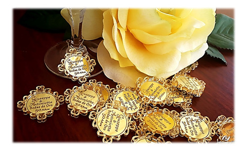 Dijes Medallita Acrílico Decorativo Personalizado 30x30mm