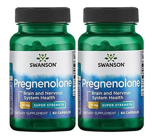 Swanson Pregnenolona - Super Fuerza 50 Mg 60 Cápsulas Paquet