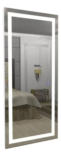 Espelho retangular de chão New Home vidros Led Frontal Touch com luz branco neutro 4000k do 160cm x 60cm elétrico 110V/220V