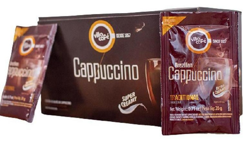 Cappuccino Tradicional Villa Café Sachê 20g - Cx Com 30 Unid