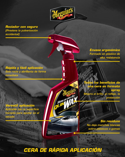 Cera Rápida Para Autos Meguiars Quik Wax