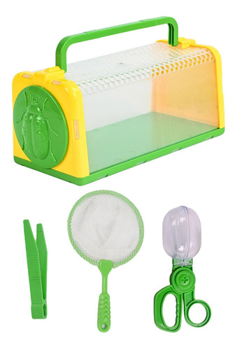 Juego De Atrapamoscas Portátil, Caja De Observación Verde