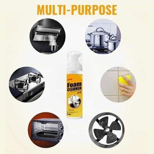 Limpiador De Espuma Multifuncional Interior De Coche 3 Pzas