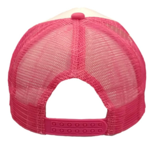 Imagen 3 de 7 de Gorra Trucker Globo 1 Bordado Huracán Rosa