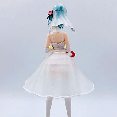 Figura Miku Hatsune Vestido De Novia Vocaloid Pvc