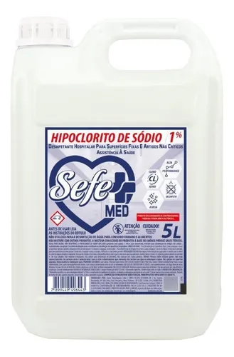 comprar Cloro 1% Hipoclorito De Sódio Desinfetante Barbarex 5l
