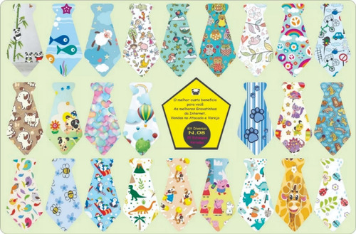 100 Gravatas Pet Banho E Tosa Personagens Pronta Entrega