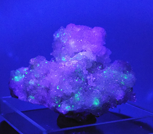 Mineral Raro Radioactivo Uranio Uranofano Fluorescente Uv #1
