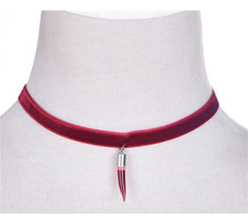 Collar Vampire Diaries Con Colgante En Botellas De Vidrio Tr