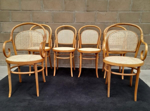Antiguo Juego Mod 14 Thonet 2 Sillones 4 Sillas Originales (Usado)