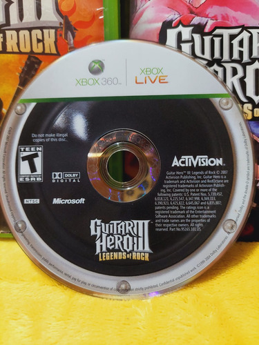 Guitar Hero Iii Lengends Of Rock Xbox360 Completo (Usado)