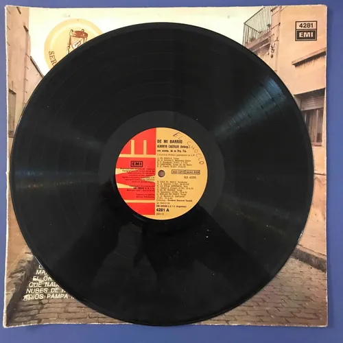 Disco De Vinilo Alberto Castillo De Mi Barrio El Choclo