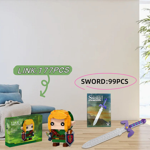 Edifício Zeldaed Link Master Sword And Shield