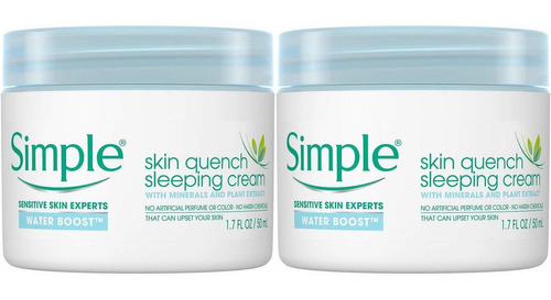 Simple Water Boost Skin Quench Crema Para Dormir, 1.7 Oz (pa