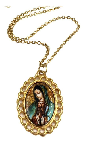 Collar Medalla Virgen De Guadalupe