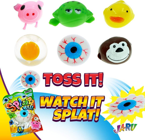 Ja-ru Squishy Splat Ball (2 Juguetes Surtidos) Squishy Dumpl