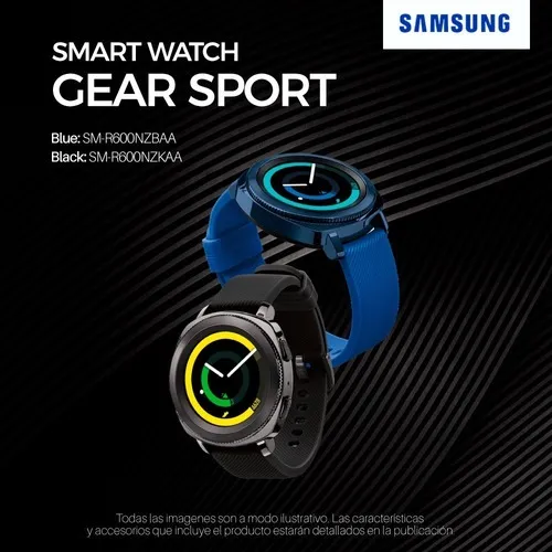 Reloj Smartwatch Samsung Gear Gear Sport Sm r600 Natacion Ce Color