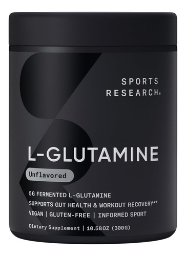 L-glutamina Ultra Pureza 5000mg Recuperación Muscular 300gr