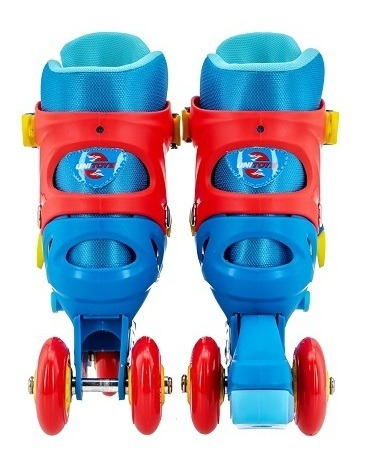 Imagem 5 de 7 de Patins Infantil Roller Tri-line Unitoys 1504 30-33 Azul