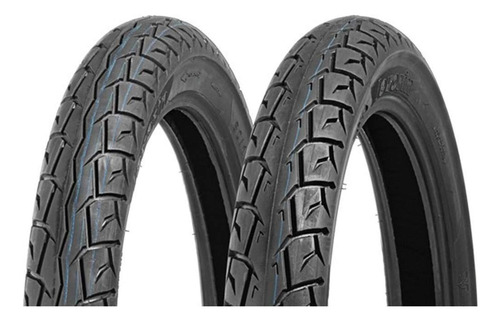 Kit Pneu Factor 90/90-18 + 80/100-18 Matrix Levorin + Camara