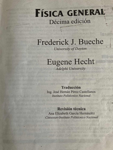 Física General 10ma Edición, Bueche