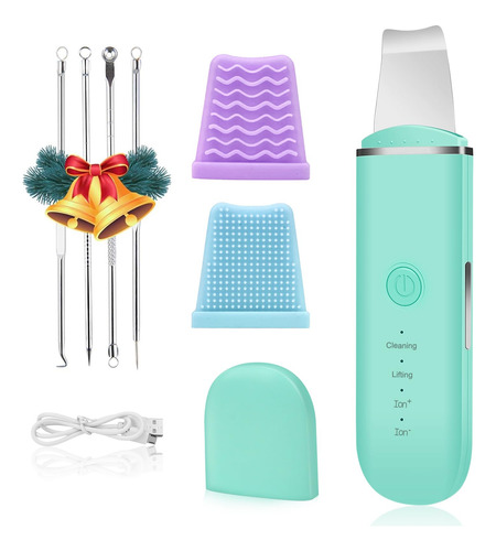 Limpiador Facial Peeling Ultrasónico, Skin Scrubber Para