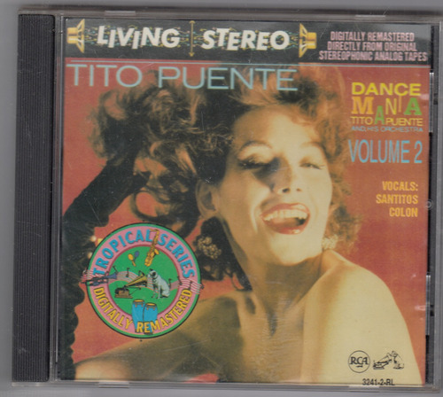 Tito Puente Dance Mania Volumen 2 Cd Original Usado Qqd. Mz