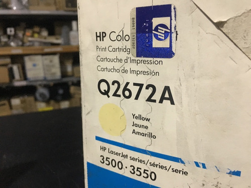 Cartucho Toner Original Hp Amarill Q2672a Laserjet 3500 3550