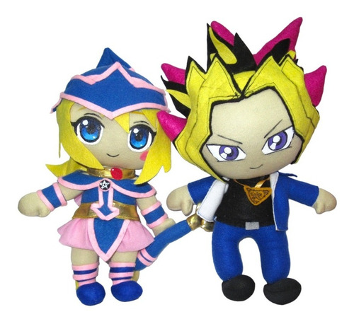 Chica Maga Oscura Y Yugioh (yami Yugi) Peluches Hecho A Mano