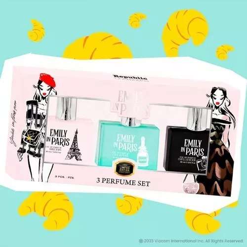 Kit Perfume Para Dama 3pzs Emily In Paris Eau Da Parfum 30ml