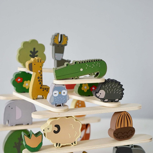 Bloques De Juguete Apilables De Madera Juego De Equilibrio