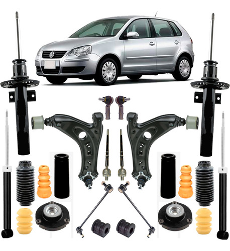 Kit Suspenção Completo  Polo 2004 A 2019