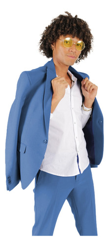 Traje Super Slim Fit Hombre Excelente Calidad Saco Azul