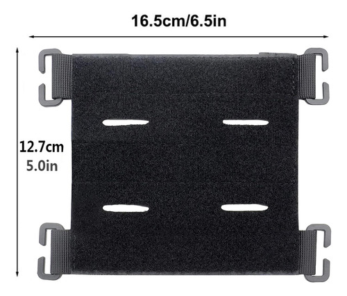 3 Molle Panel Board Paste Pad Molle Negro