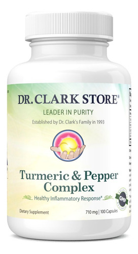 Extracto Cúrcuma & Pimienta Negra 100 Cáps Dr Clark Store