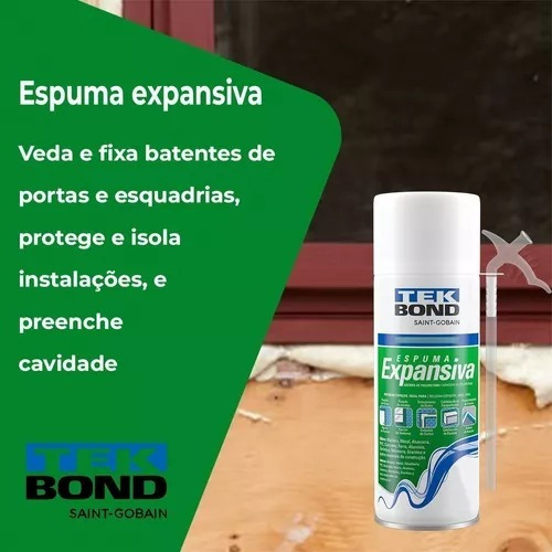 12 Espuma adhesiva de poliuretano expansiva Tekbond, 500 ml