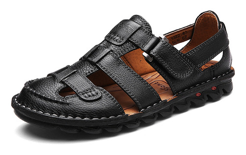 Sandalias De Piel Talla Grande Para Hombre