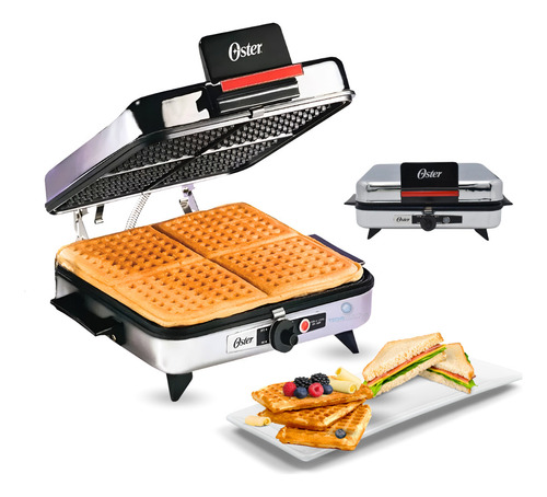 Plancha Sandwichera Waflera 4 Puestos Oster Cg-120