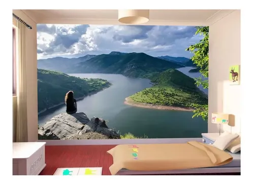 Adesivo De Parede Relax Meditação Paisagem 3d 8,5m² Rlx59